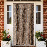 Vidaxx fluegardin 100x220 cm chenillebeige og mørkebrun