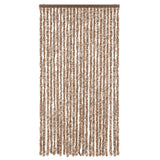 Vidaxx fluegardin 100x230 cm chenillebeige og mørkebrun