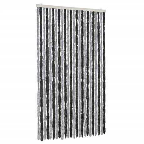 Vidaxx fluegardin 100x230 cm chenillegrå og sort