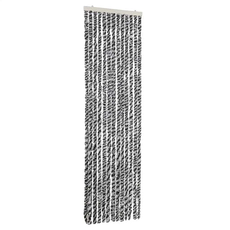Vidaxx fluegardin 56x200 cm chenillegrå og sort/hvid