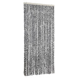 Vidaxx fluegardin 90x220 cm chenillegrå og sort/hvid