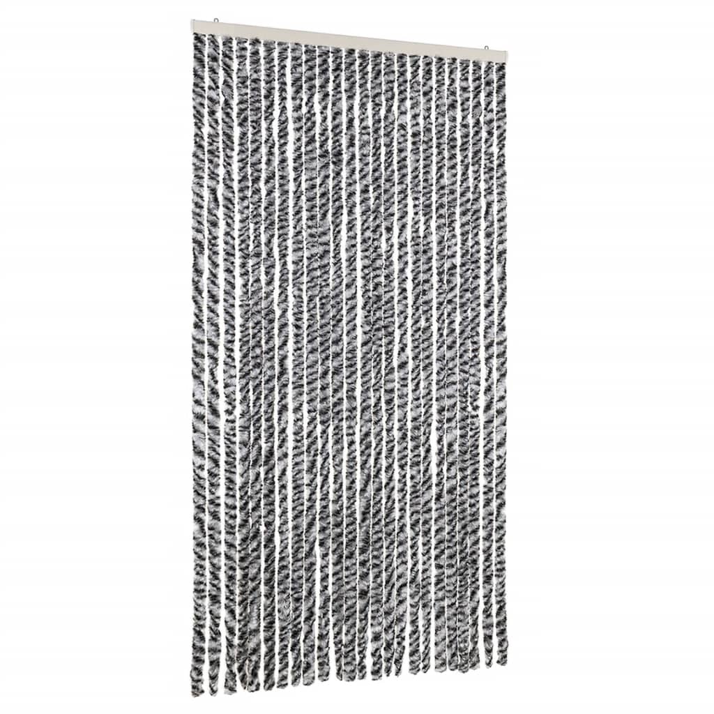 Vidaxx fluegardin 100x200 cm chenillegrå og sort/hvid