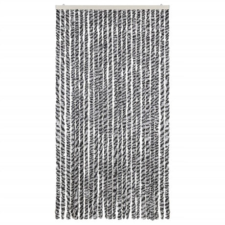 Vidaxx fluegardin 100x200 cm chenillegrå og sort/hvid