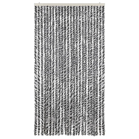 Vidaxx fluegardin 100x220 cm chenillegrå og sort/hvid