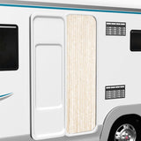 VidaXL Fluegardin 56x185 cm chenille beige og hvid