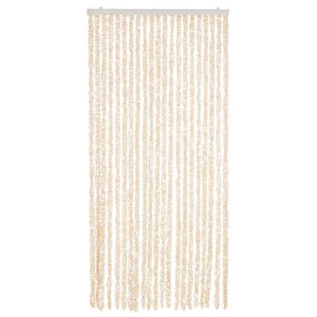Vidaxx fluegardin 90x200 cm chenille beige og hvid