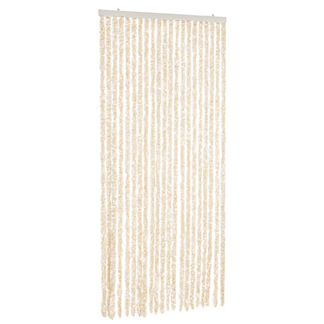 Vidaxx fluegardin 90x220 cm chenille beige og hvid