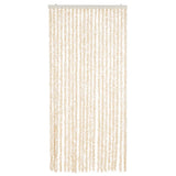 Vidaxx fluegardin 90x220 cm chenille beige og hvid