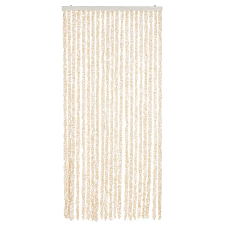 Vidaxx fluegardin 90x220 cm chenille beige og hvid
