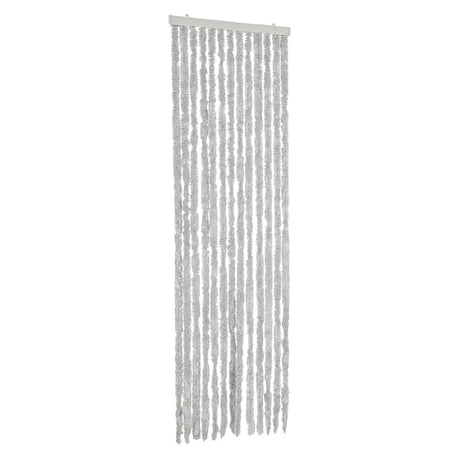 Vidaxl vliegengordijn 56x185 cm chenille grijs