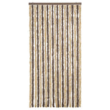 Vidaxx fluegardin 90x200 cm chenille mørkebrun og beige