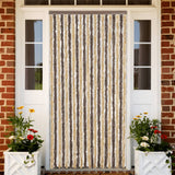Vidaxx fluegardin 90x200 cm chenille mørkebrun og beige