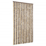 Vidaxx fluegardin 100x200 cm chenille mørkebrun og beige