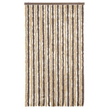 Vidaxx fluegardin 100x200 cm chenille mørkebrun og beige