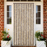 Vidaxx fluegardin 100x200 cm chenille mørkebrun og beige