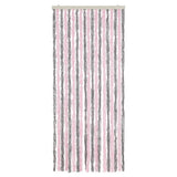 Vidaxx fluegardin 56x185 cm chenille sølvgrå og pink