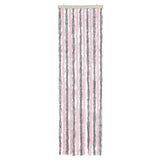 Vidaxx fluegardin 56x200 cm chenille sølvgrå og pink