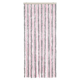 Vidaxx fluegardin 56x200 cm chenille sølvgrå og pink