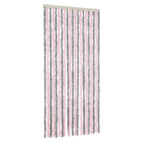 Vidaxx fluegardin 90x200 cm chenille sølvgrå og pink