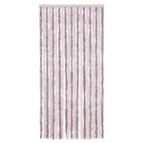 Vidaxx fluegardin 90x200 cm chenille sølvgrå og pink