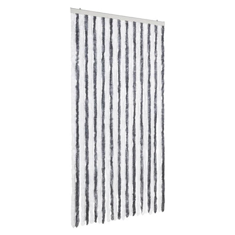 Vidaxx fluegardin 100x230 cm chenille grå og hvid