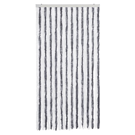 Vidaxx fluegardin 100x230 cm chenille grå og hvid