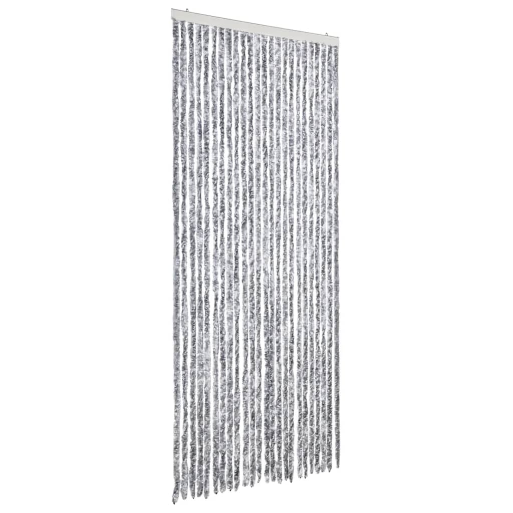 Vidaxx fluegardin 100x200 cm chenille hvid og grå