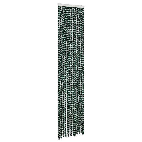 Vidaxx fluegardin 56x200 cm chenille grøn og hvid