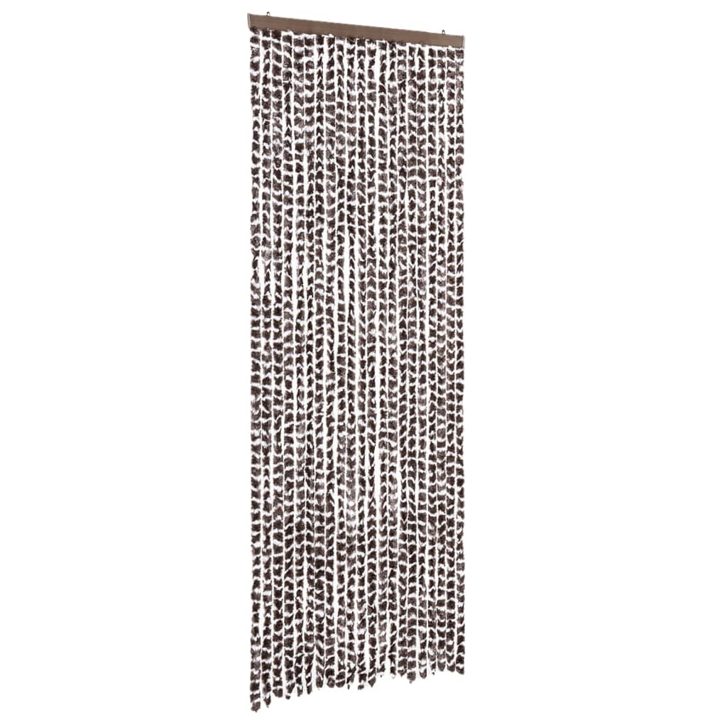 Vidaxx fluegardin 90x200 cm chenille brun og hvid