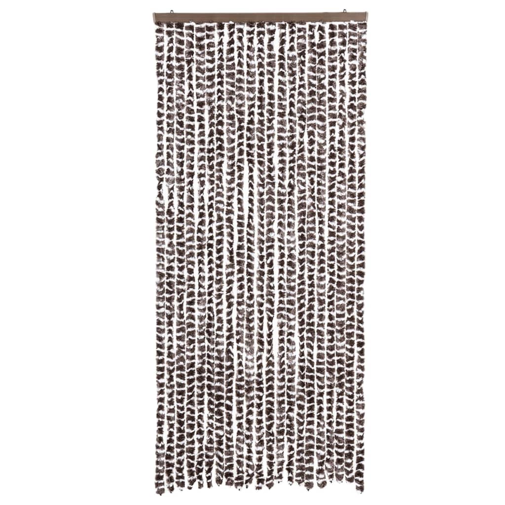 Vidaxx fluegardin 90x200 cm chenille brun og hvid