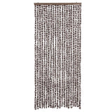 Vidaxx fluegardin 90x200 cm chenille brun og hvid