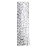 Vidaxx fluegardin 56x200 cm chenille lysegrå og mørkegrå