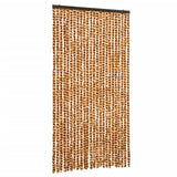 Vidaxx fluegardin 100x200 cm chenille okker og hvid