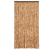 Vidaxx fluegardin 100x200 cm chenille okker og hvid
