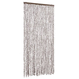 Vidaxx fluegardin 90x200 cm chenille taupe og hvid