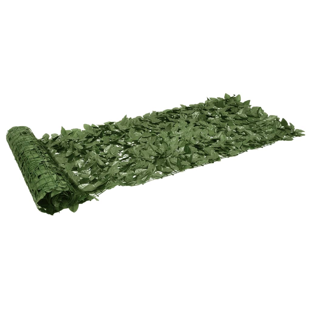 Vidaxxl altanskærm med mørkegrønne blade 600x75 cm