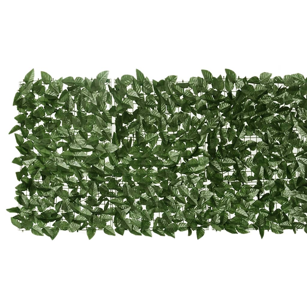 Vidaxxl altanskærm med mørkegrønne blade 600x75 cm