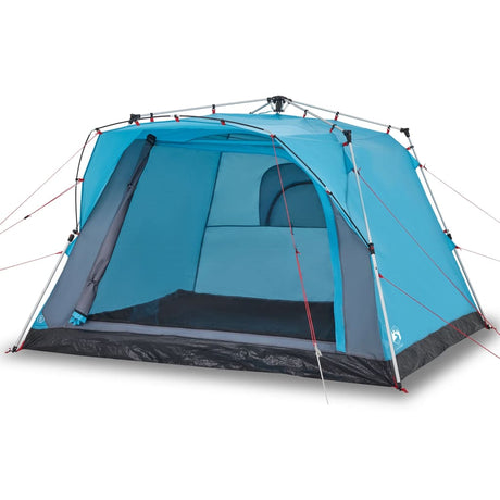 Vidaxl campingtelt 4-personers quick release blå