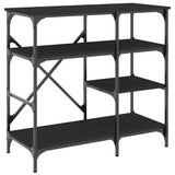 Vidaxx bagerist 90x40x84 cm færdig træ og metal sort