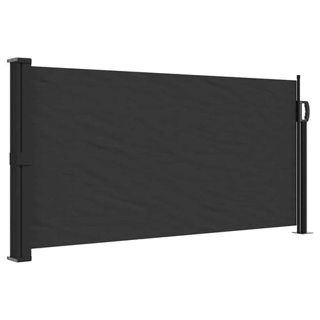 Vidaxx udtrækbar vindskærm 100x300 cm sort