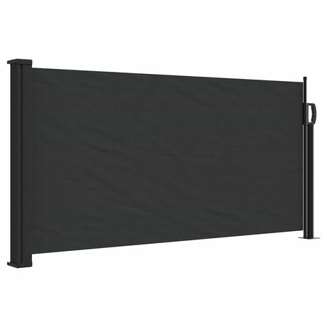 Vidaxx udtrækbar vindskærm 100x300 cm sort