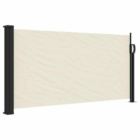 Vidaxx udtrækbar vindskærm 100x300 cm cremefarvet