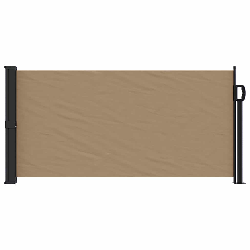 Vidaxx udtrækbar vindskærm 100x300 cm taupe