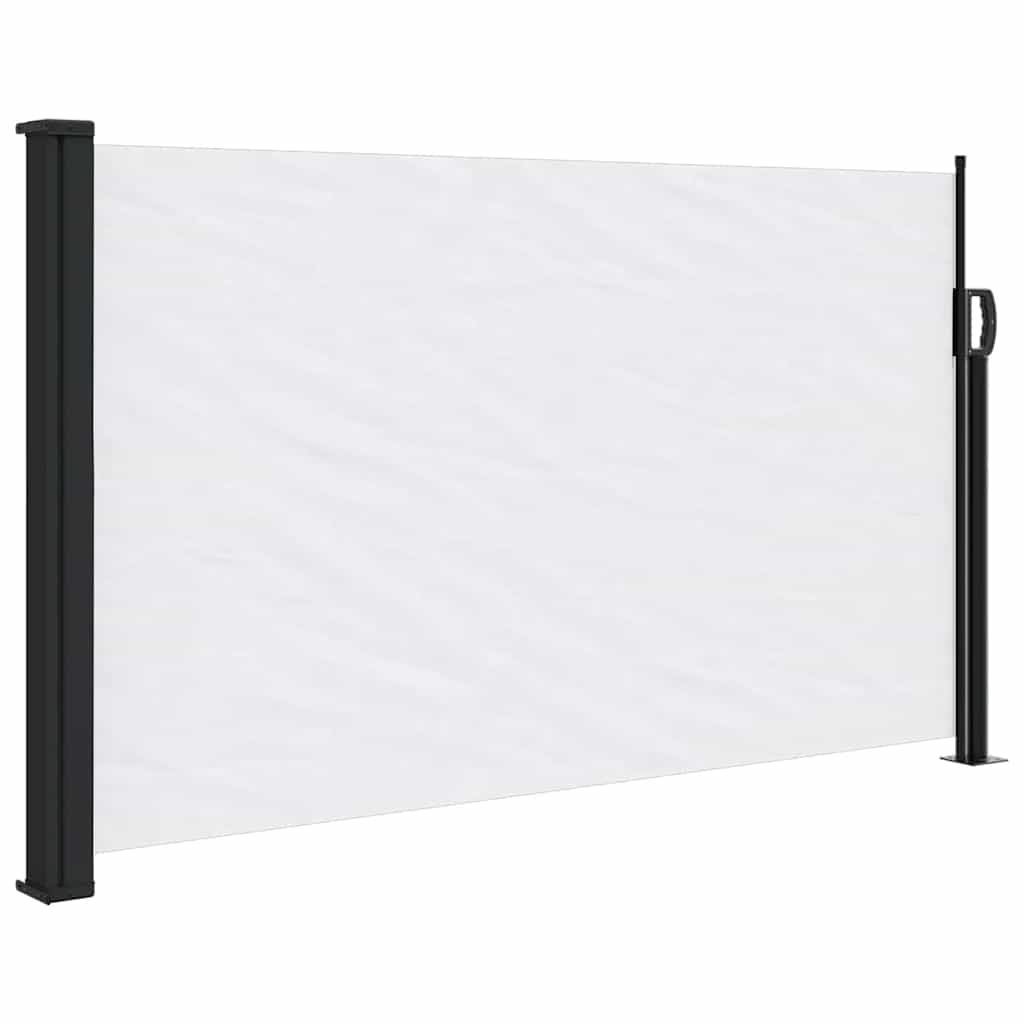Vidaxx udtrækbar vindskærm 117x300 cm hvid