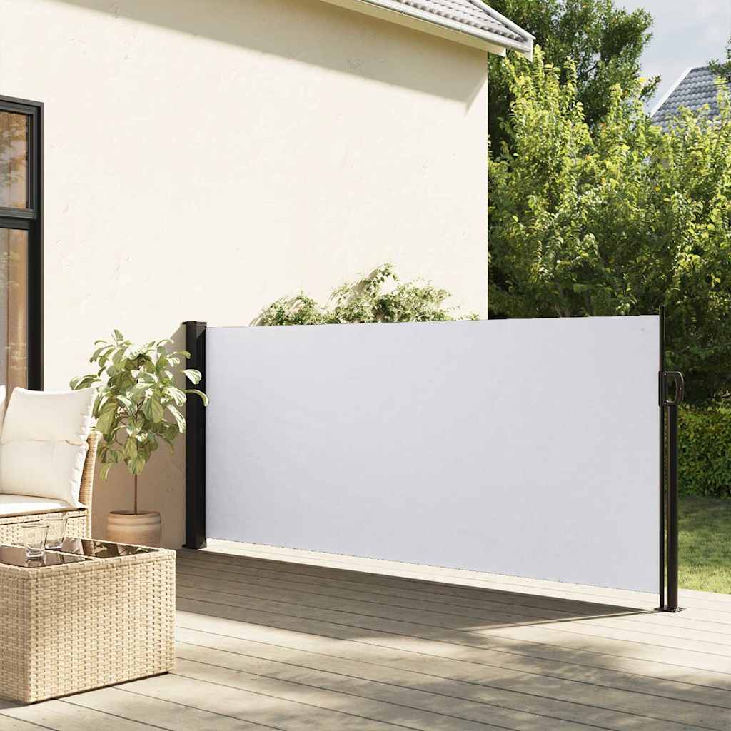 Vidaxx udtrækbar vindskærm 117x300 cm hvid