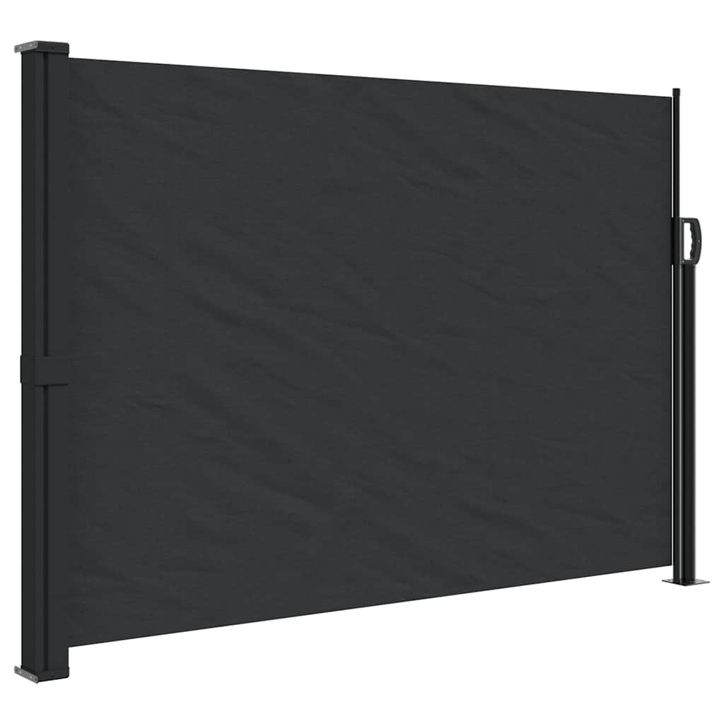 Vidaxx udtrækbar vindskærm 140x300 cm sort