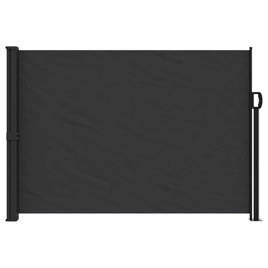 Vidaxx udtrækbar vindskærm 140x300 cm sort