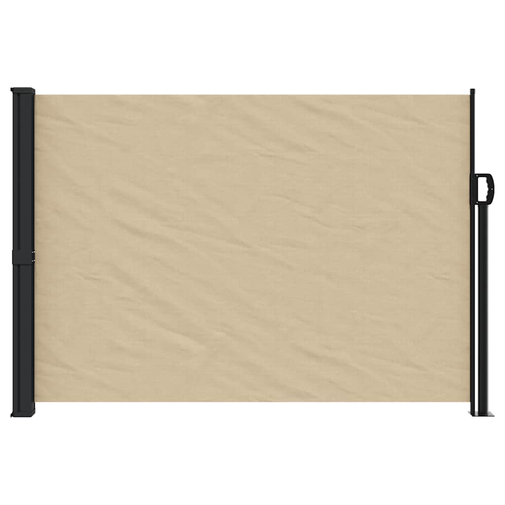 Vidaxx udtrækbar vindskærm 140x300 cm beige