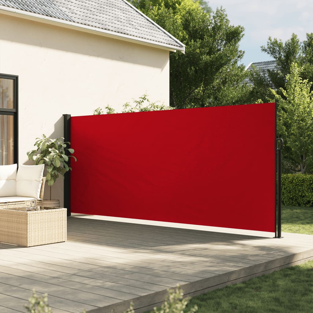 Vidaxx udtrækbar vindskærm 160x300 cm rød