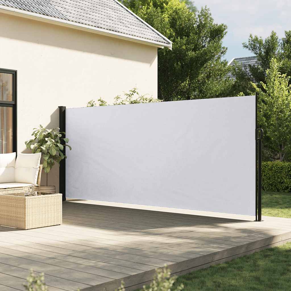Vidaxx optrækkelig vindskærm 170x300 cm hvid